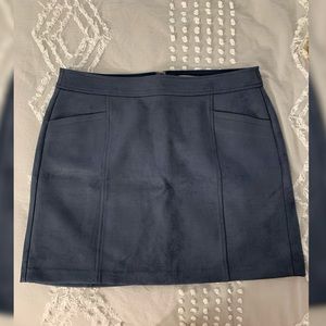 LOFT Faux Suede Shift Skirt